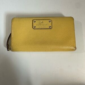 🍋 Kate Spade Wellesley Limoncello Leather Continental Wallet 🍋